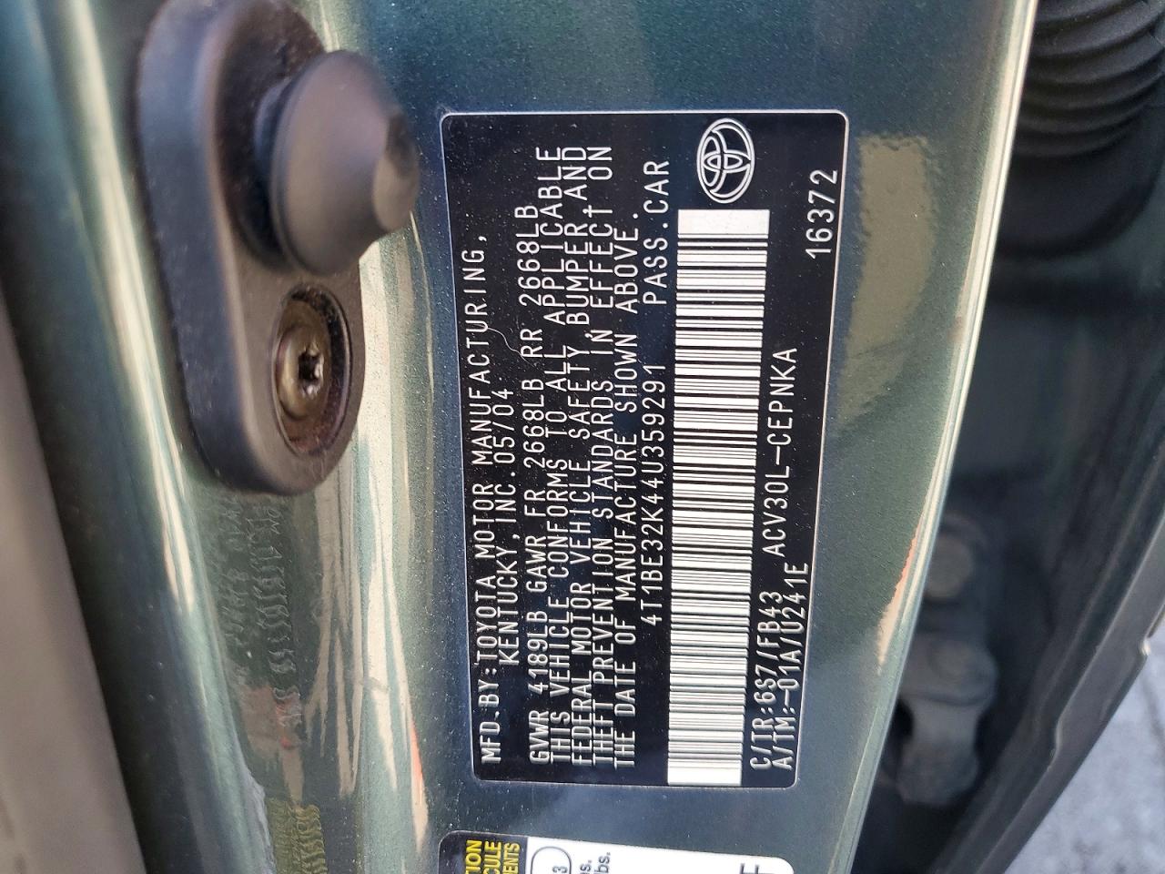 Toyota Camry Le
