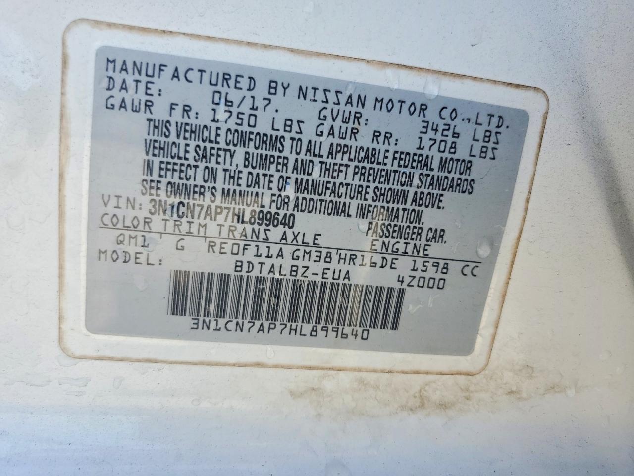 Nissan Versa 1.6 Sv