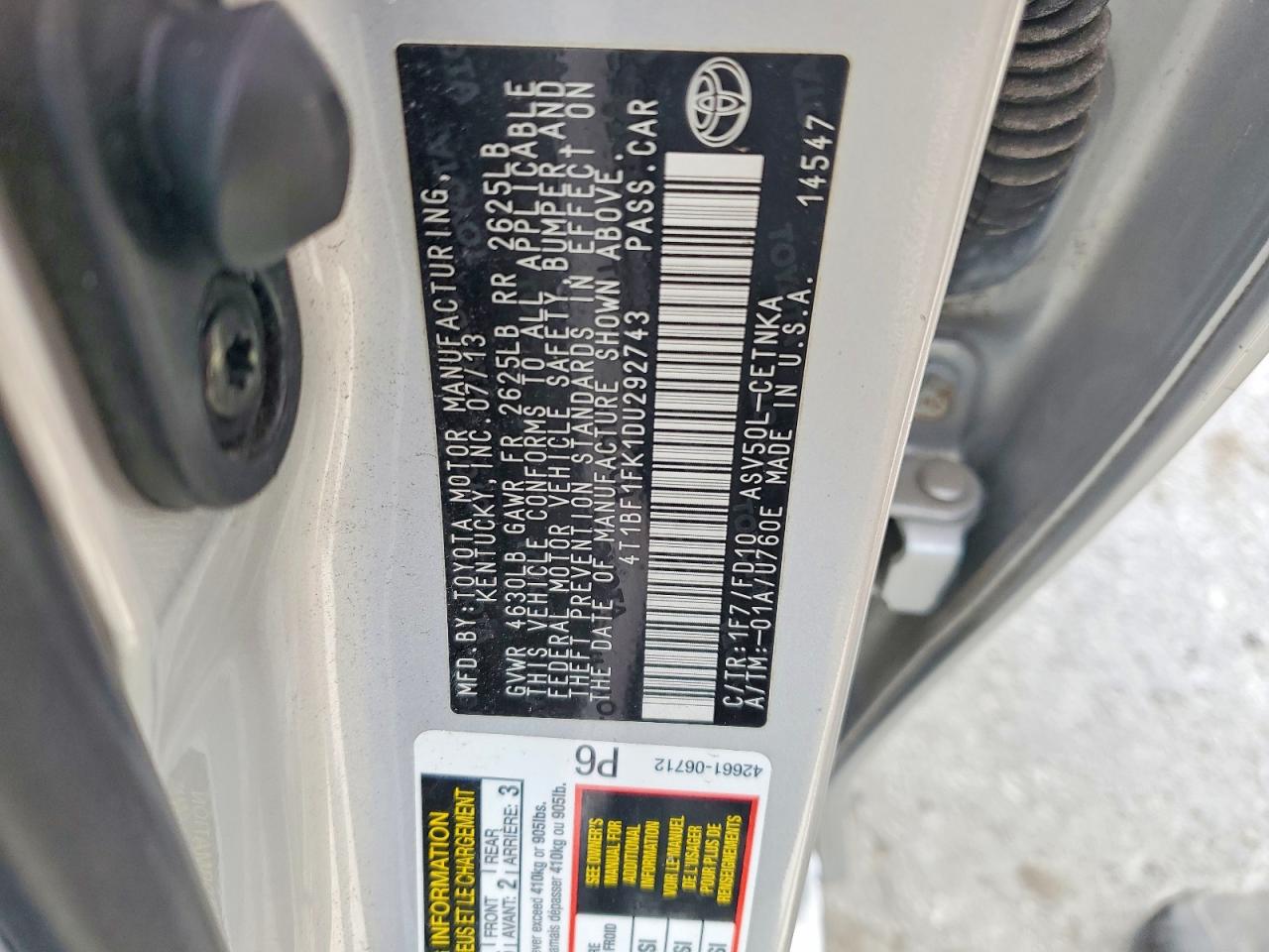 Toyota Camry Le