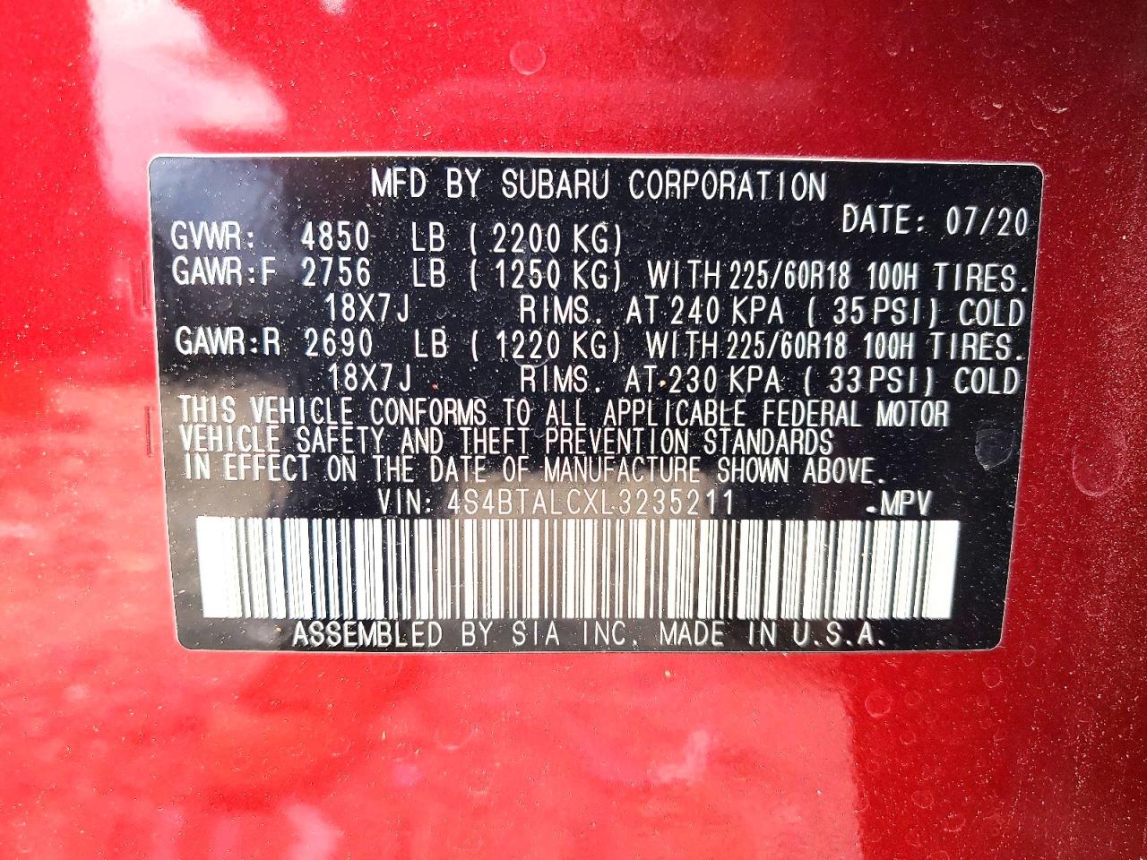 Subaru Outback Limited