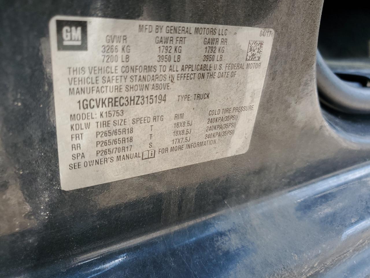 Chevrolet Silverado K1500 Lt
