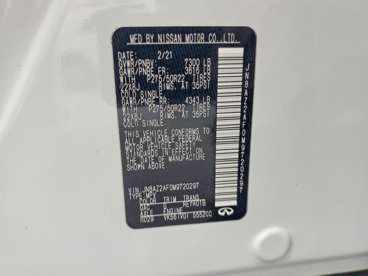 INFINITI Qx Premium Select