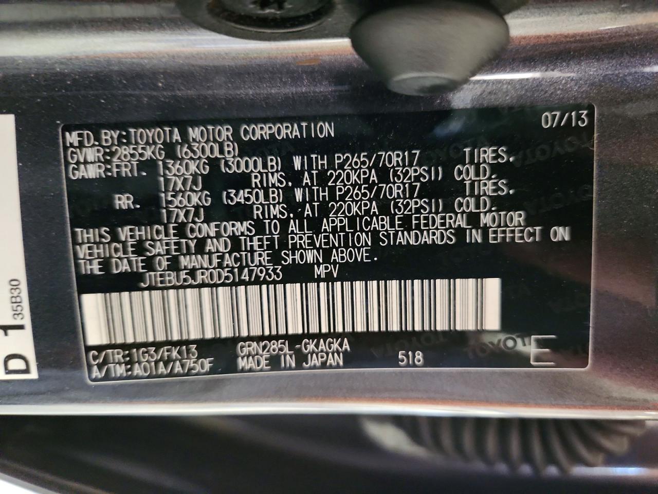 Toyota 4Runner Sr5