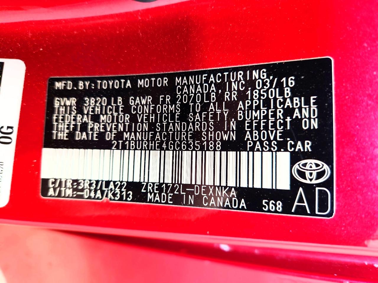 Toyota Corolla Le Premium
