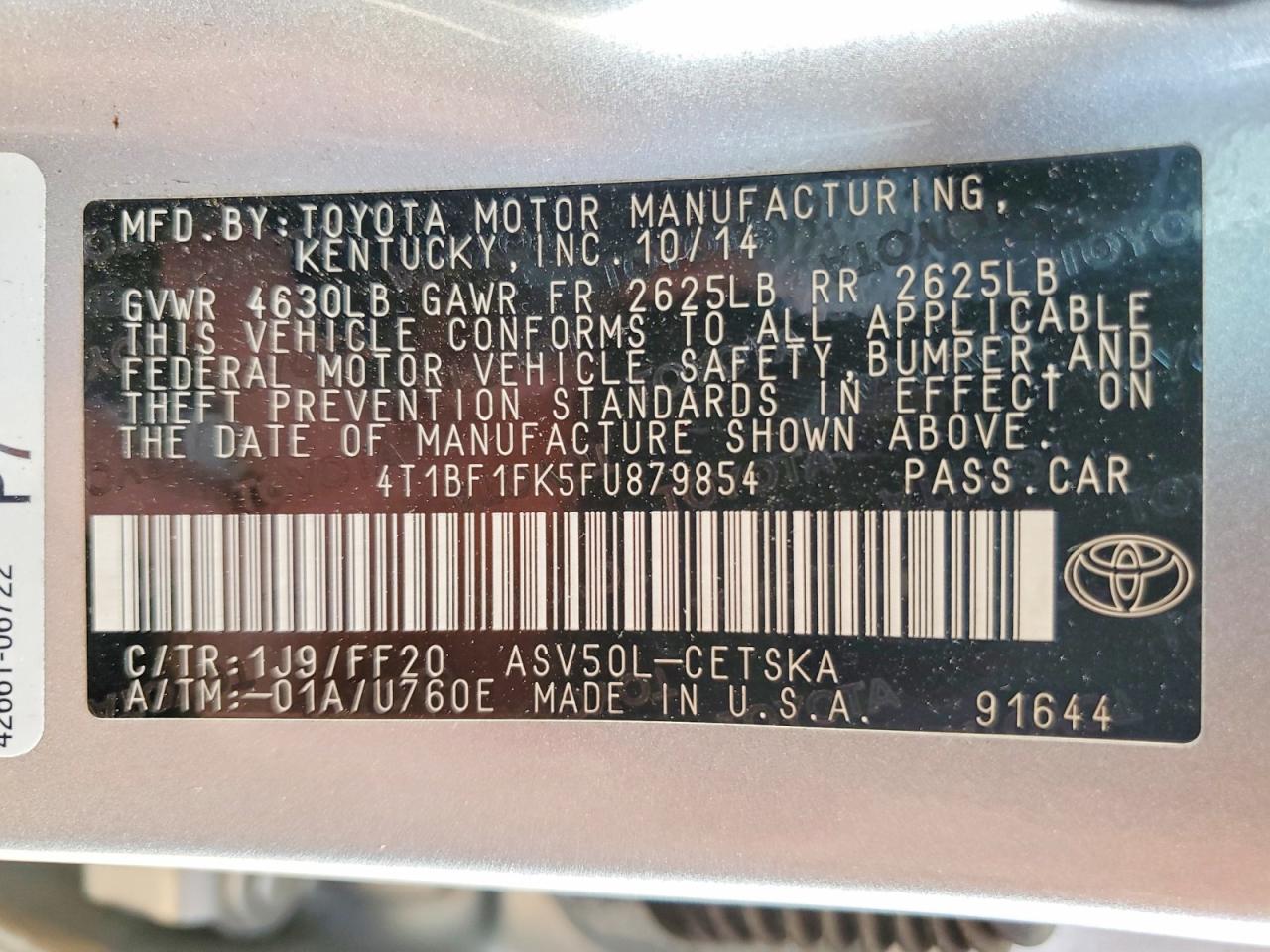 Toyota Camry Se