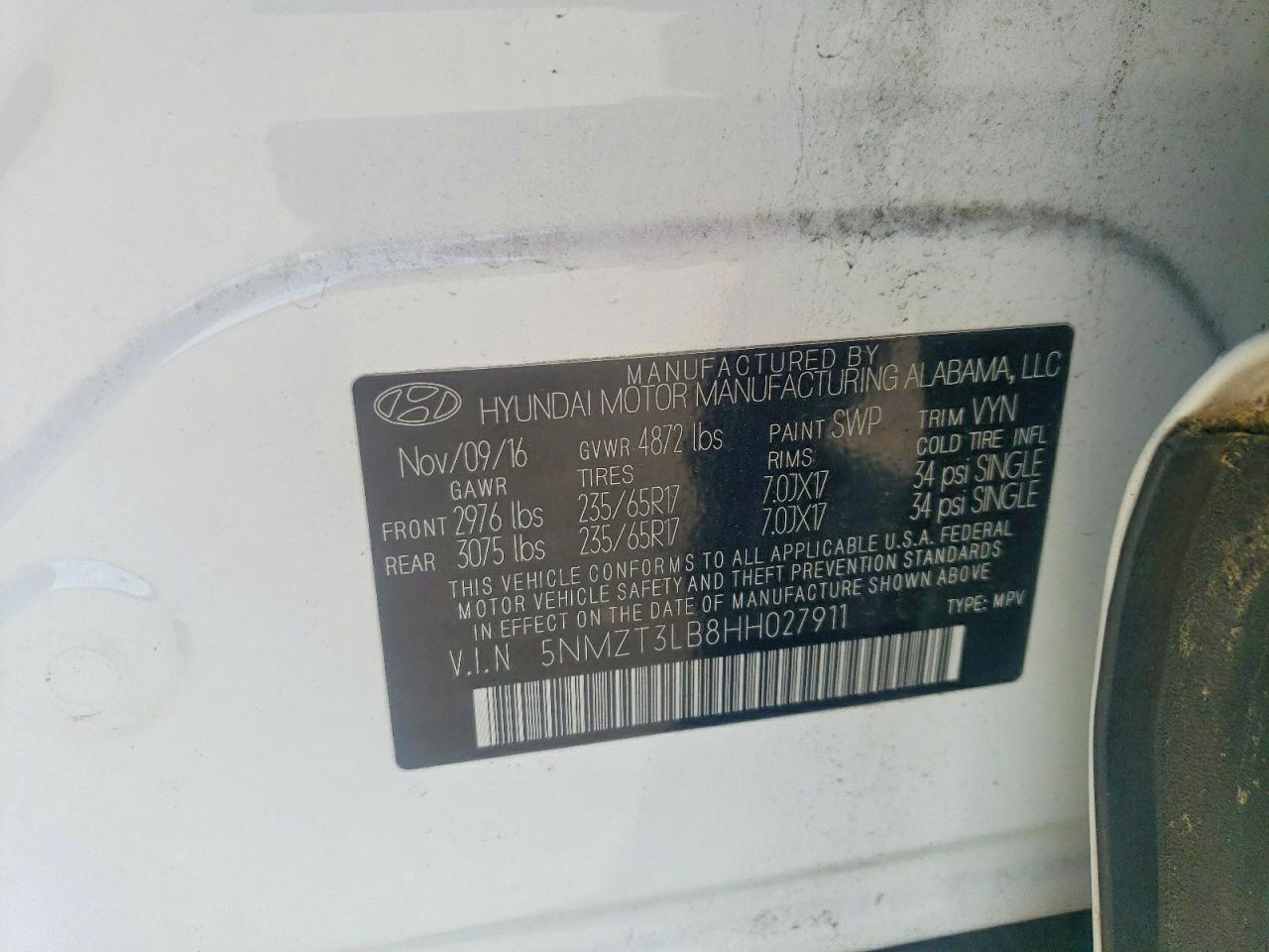 Hyundai SANTA FE 2.4l
