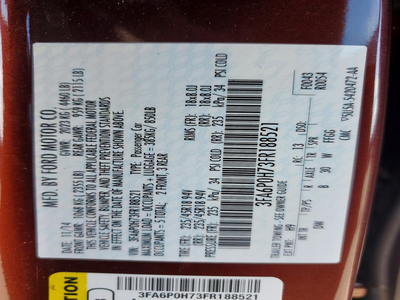 Ford Fusion Se
