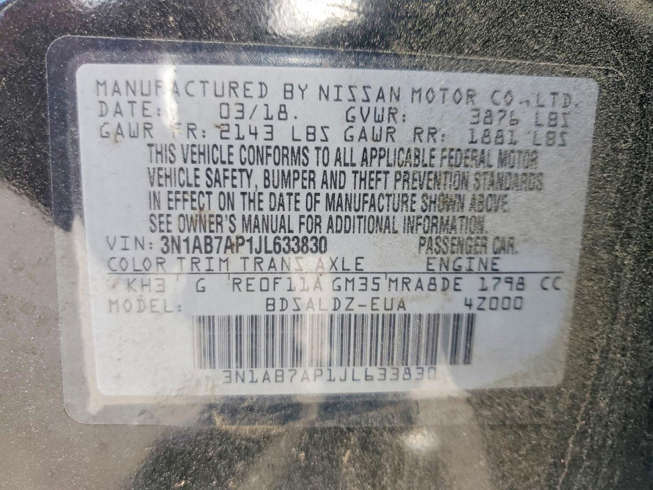 Nissan Sentra Sv