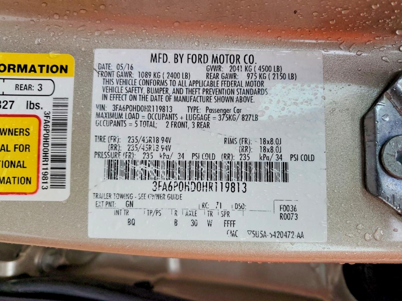 Ford Fusion Se