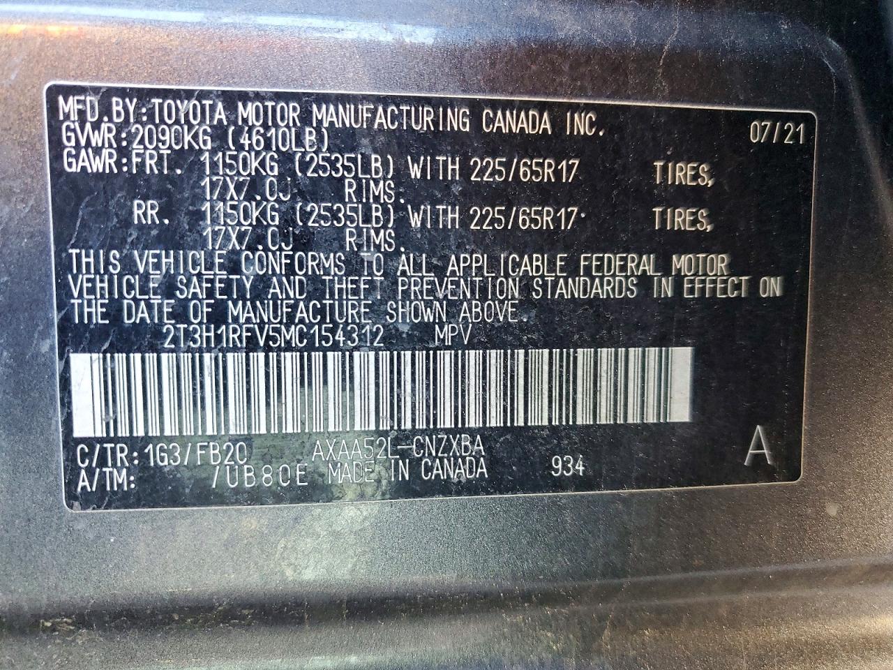 Toyota RAV4 Le