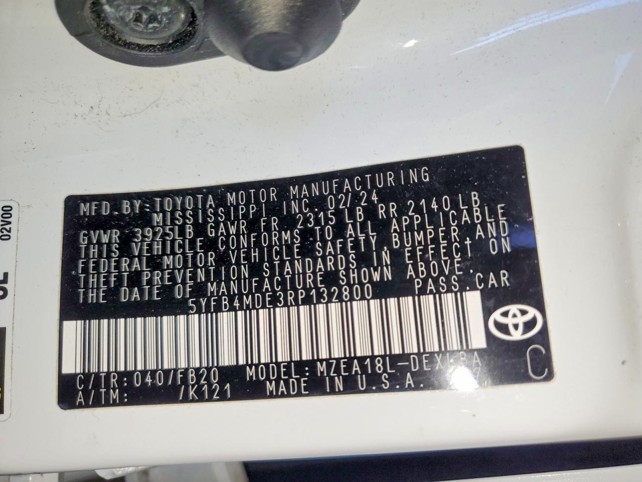 Toyota Corolla Le