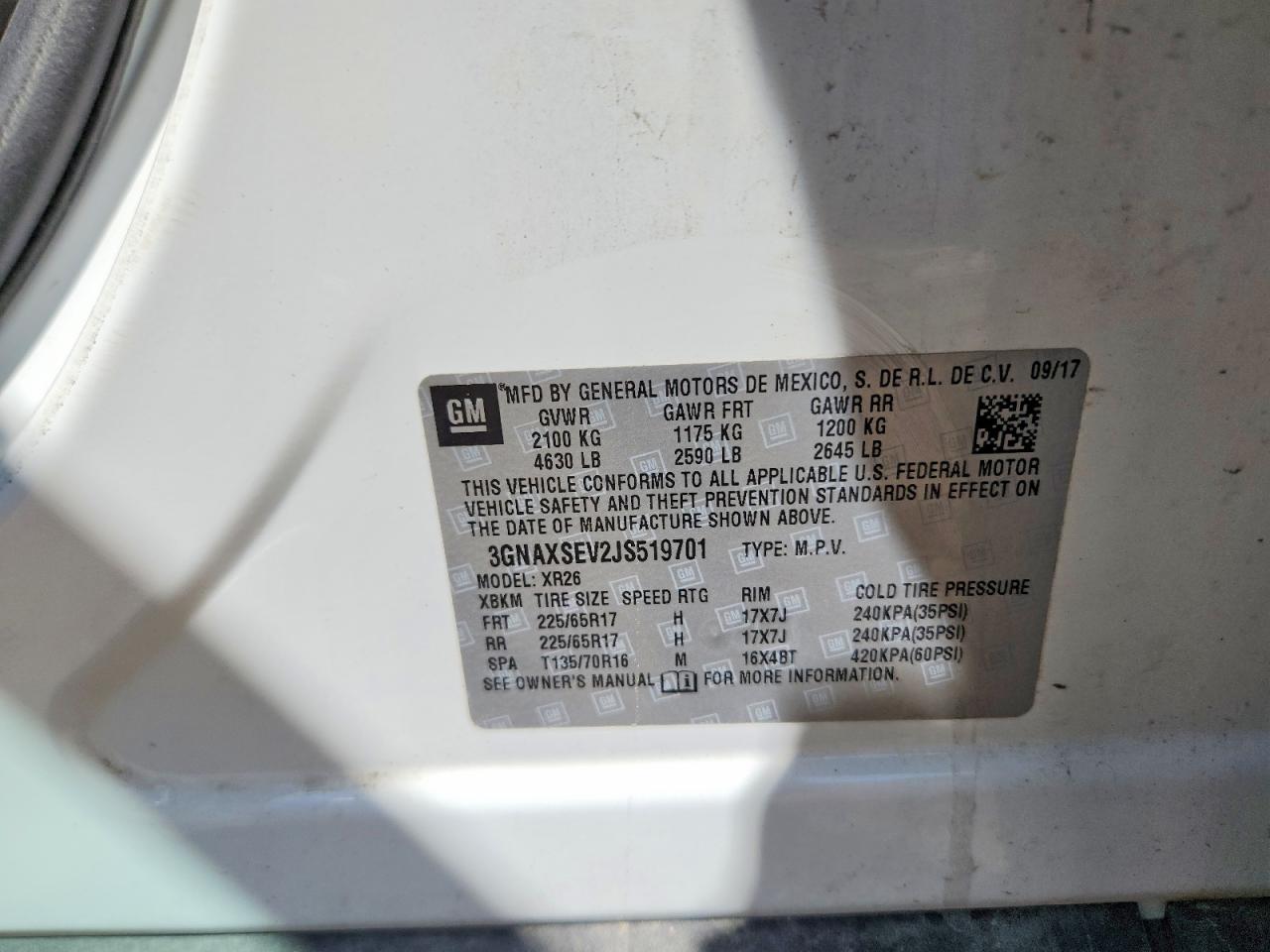 Chevrolet Equinox Lt