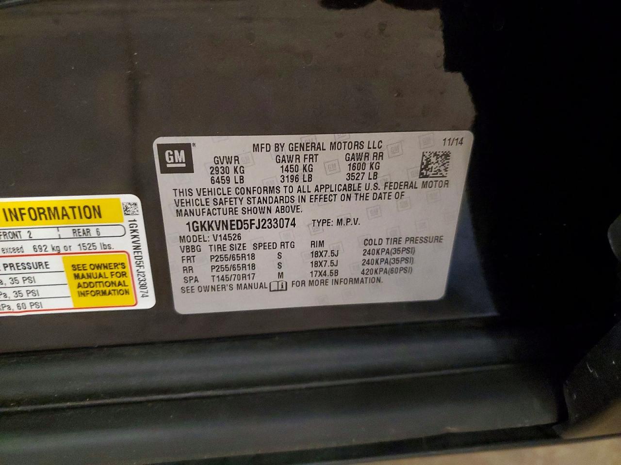 GMC Acadia Sle