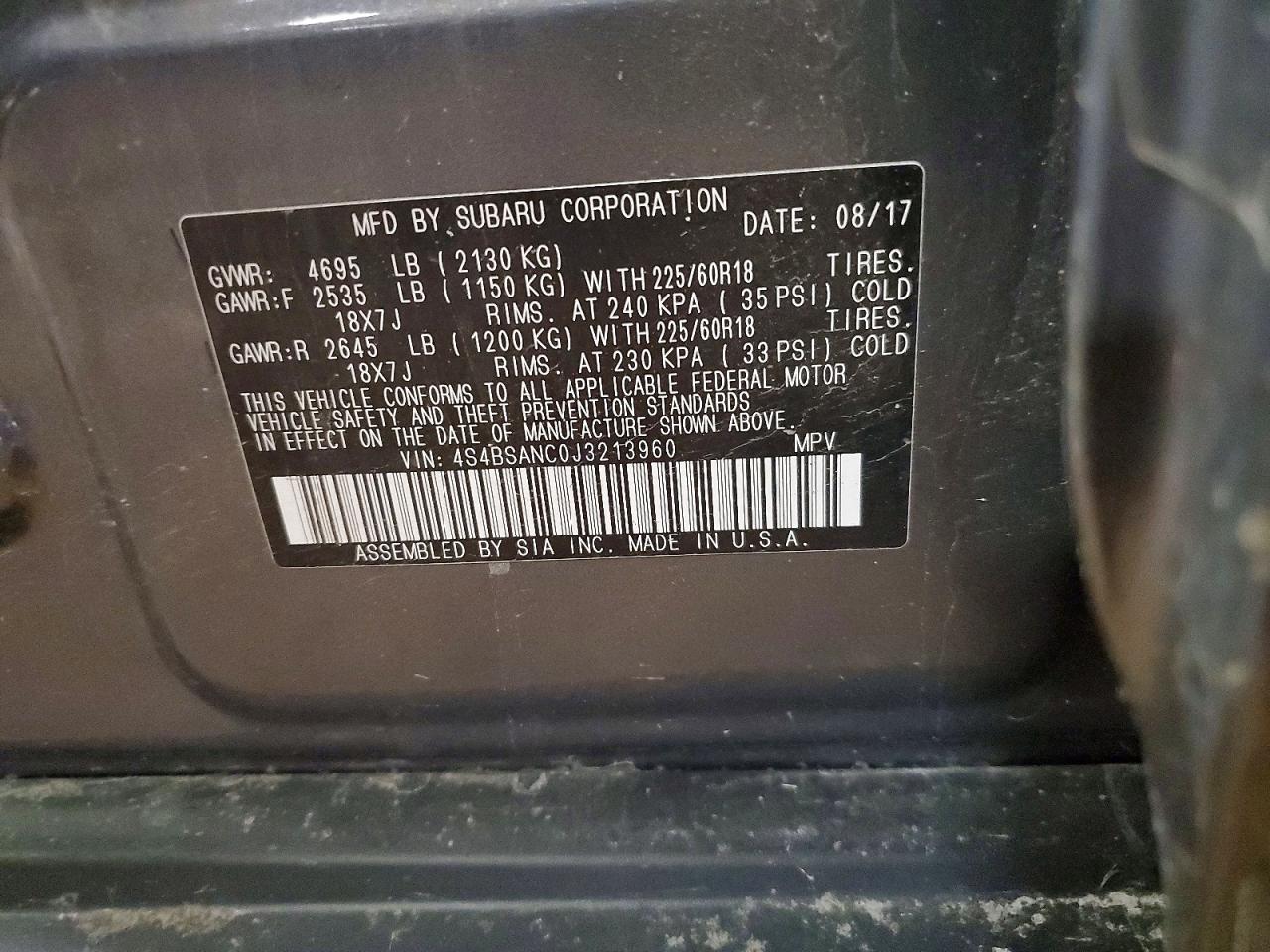 Subaru Outback 2.5i Limited