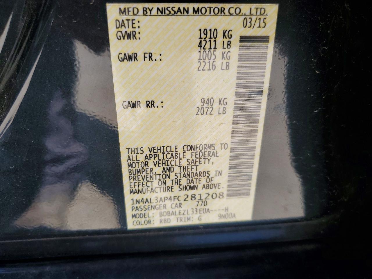 Nissan Altima 2.5 S