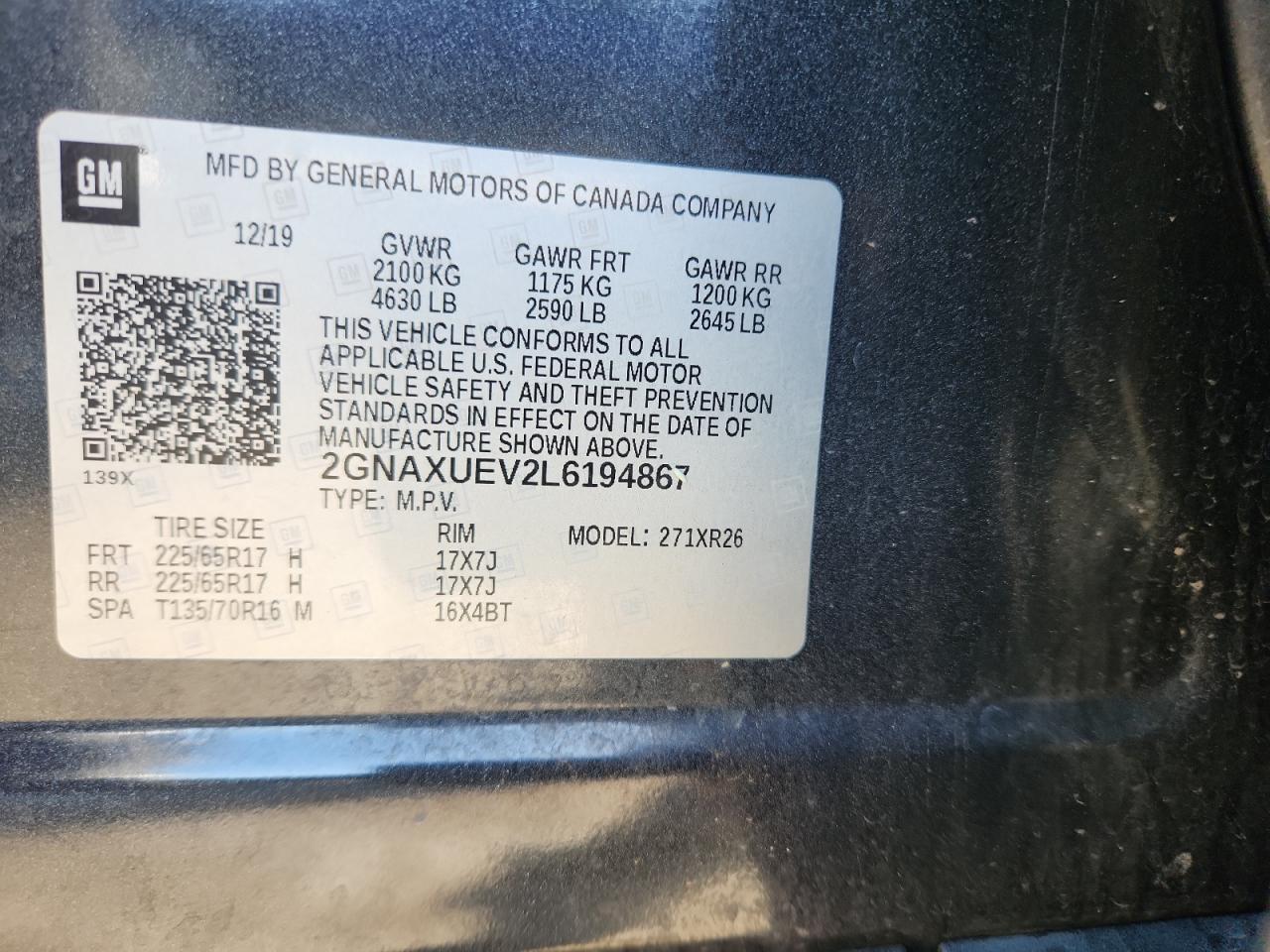 Chevrolet Equinox Lt