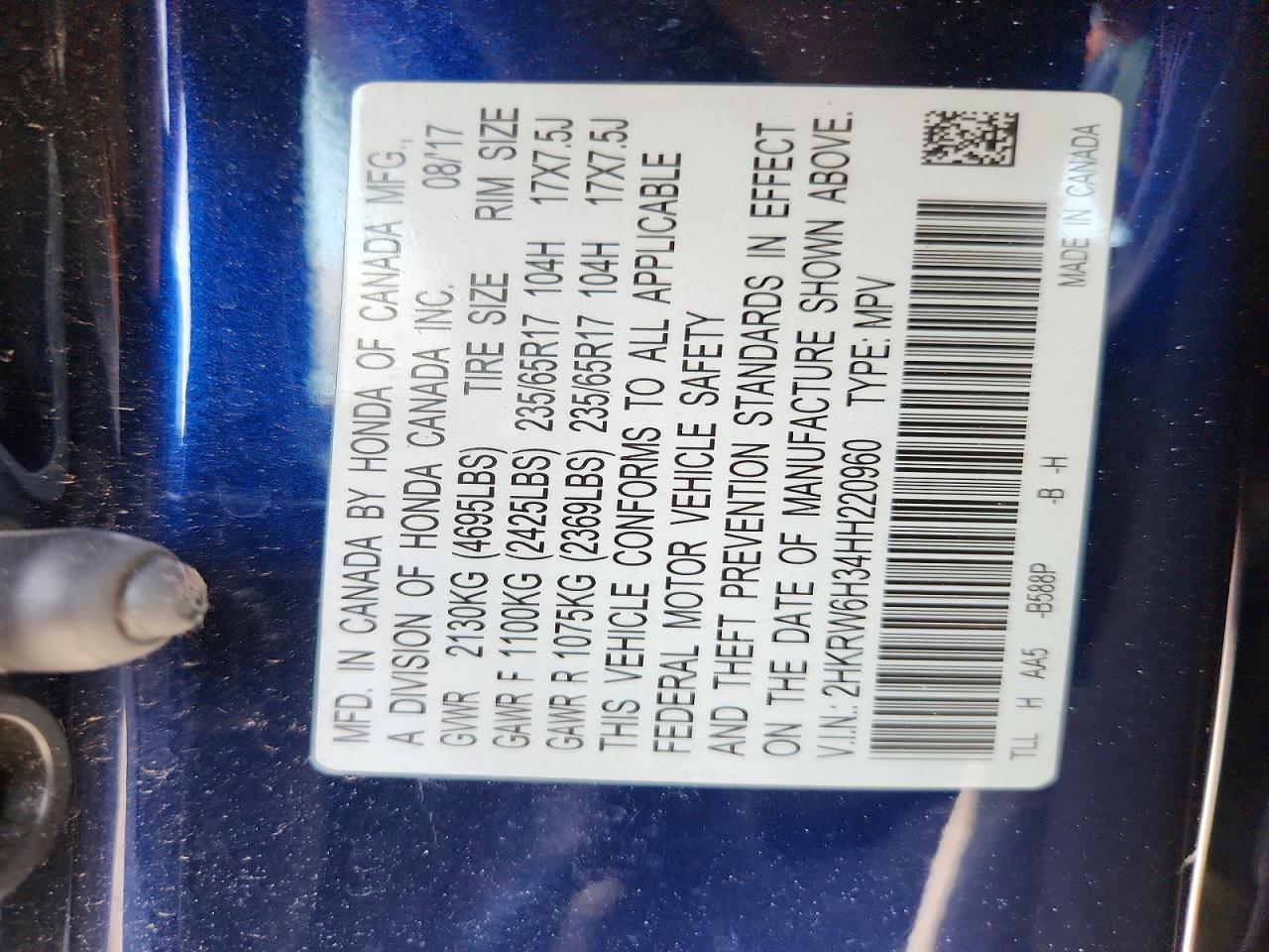Honda Crv Lx