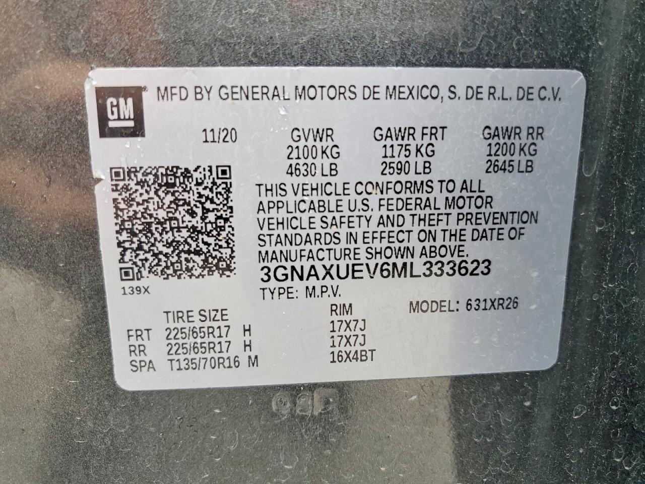 Chevrolet Equinox Lt