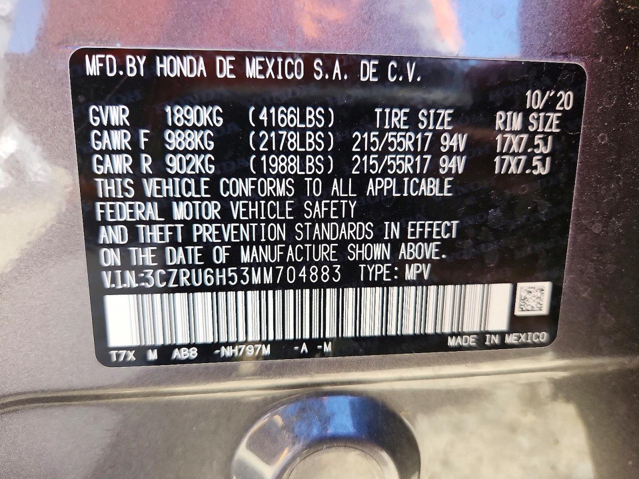Honda HR-V Ex