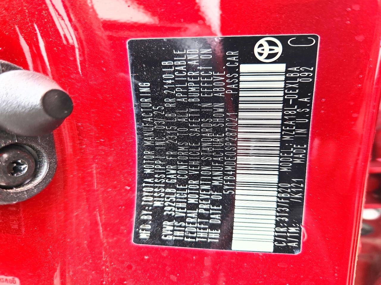 Toyota Corolla Le