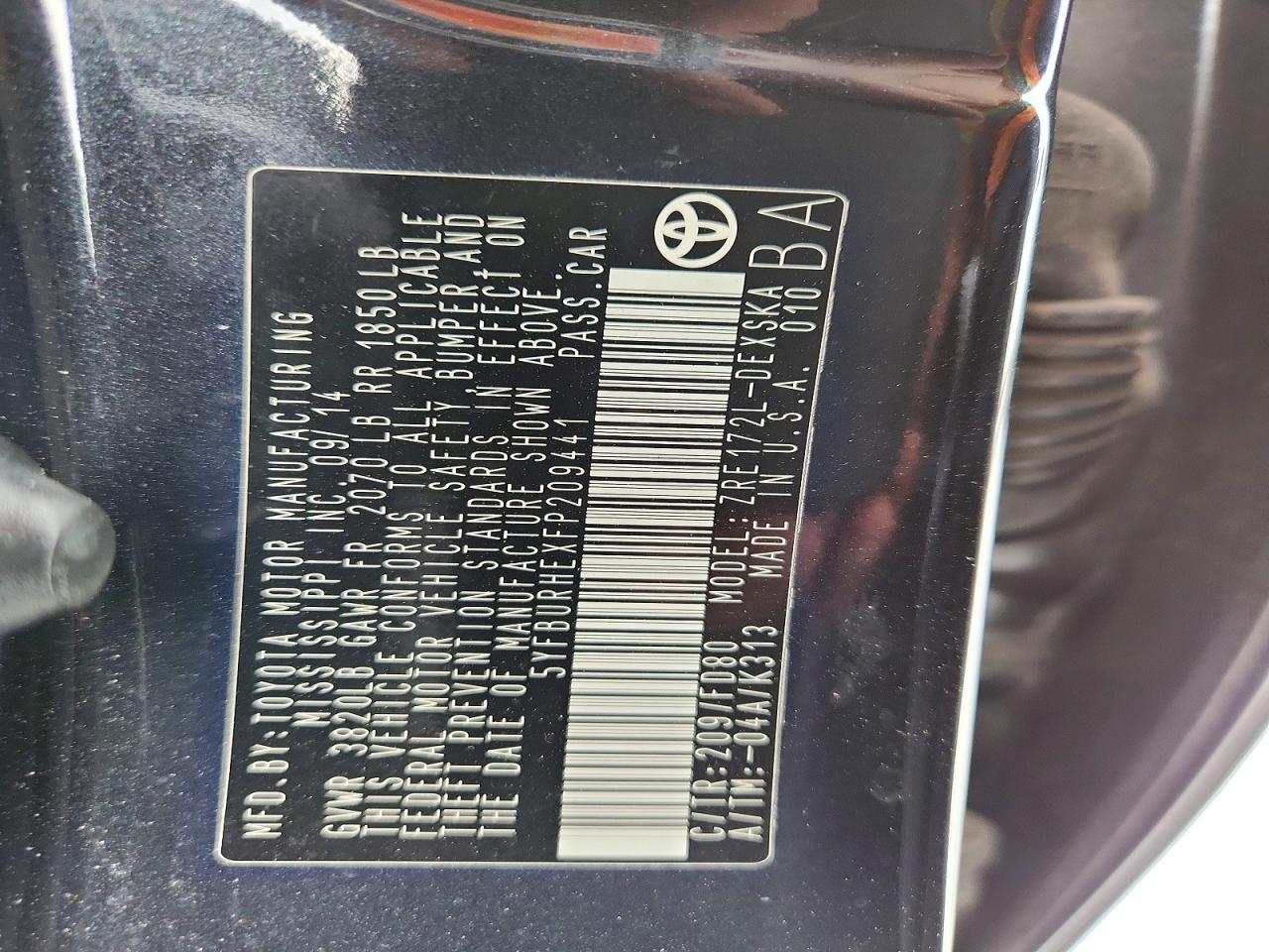 Toyota Corolla S Plus