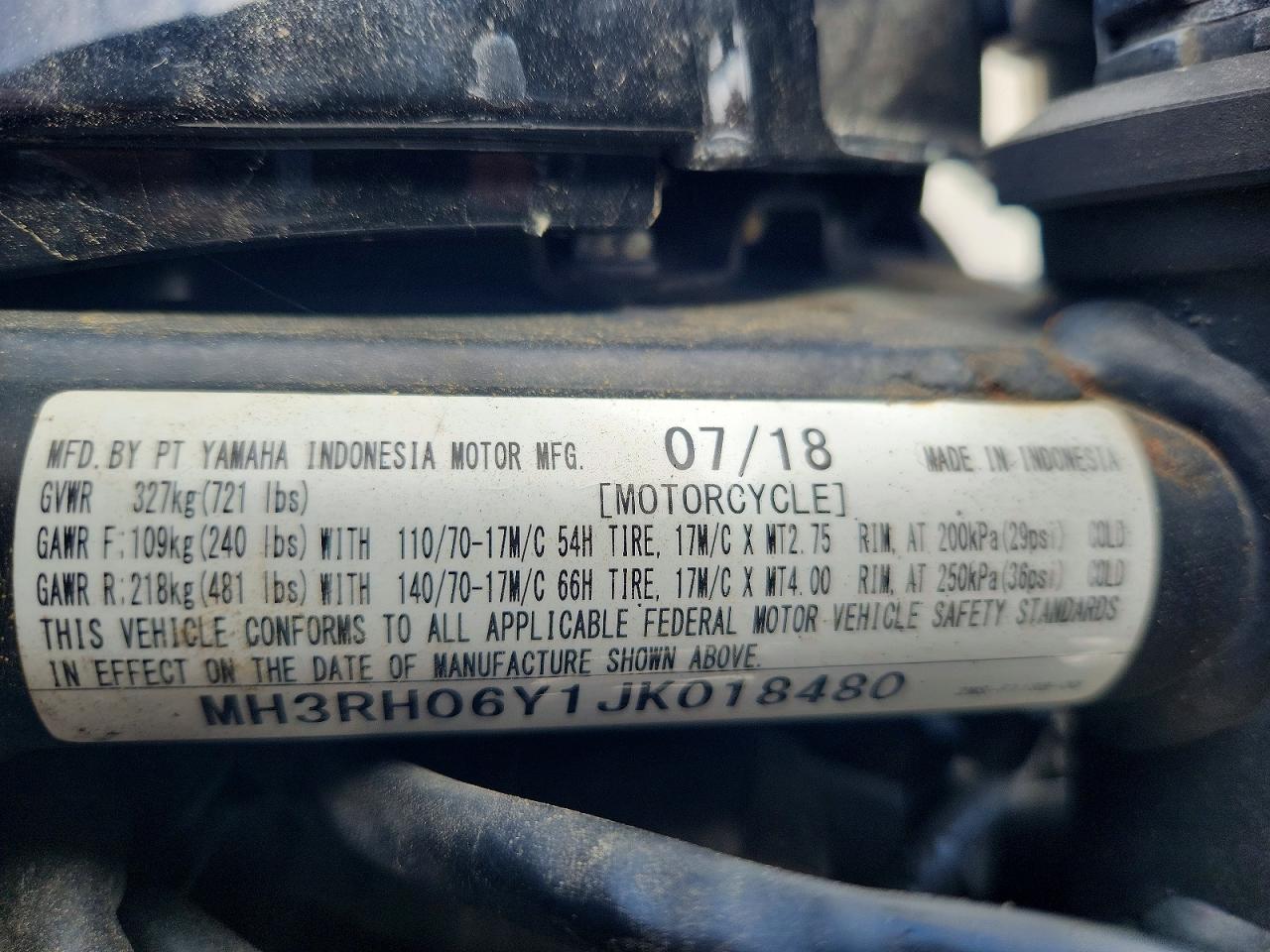 Yamaha Yzf600