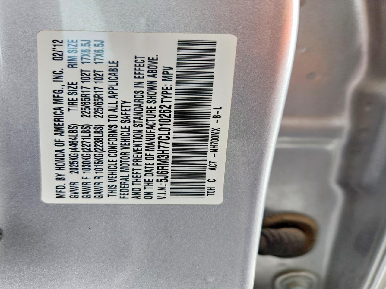 Honda Crv Exl