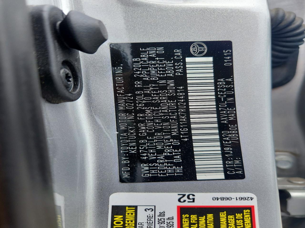 Toyota Camry Se