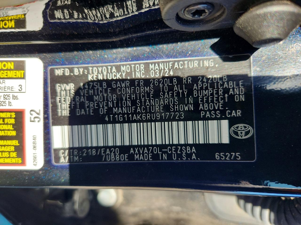 Toyota Camry Se