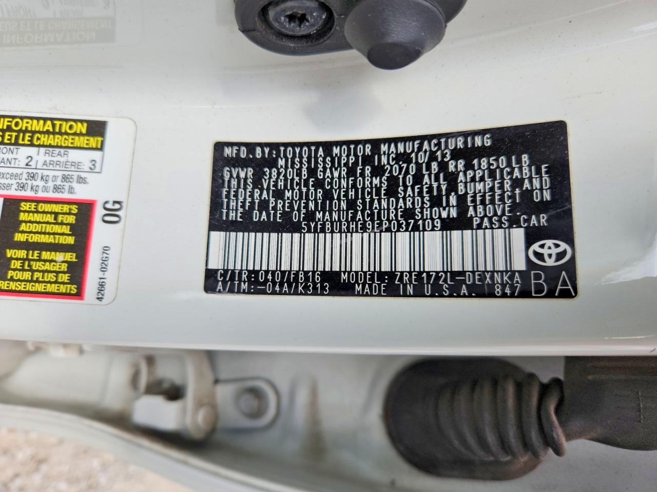 Toyota Corolla Le