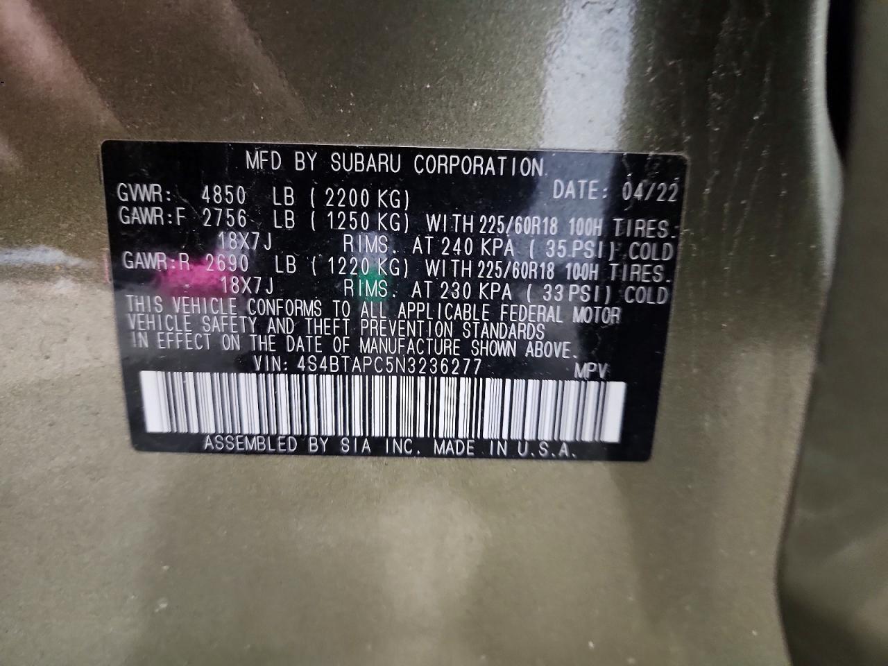 Subaru Outback Touring