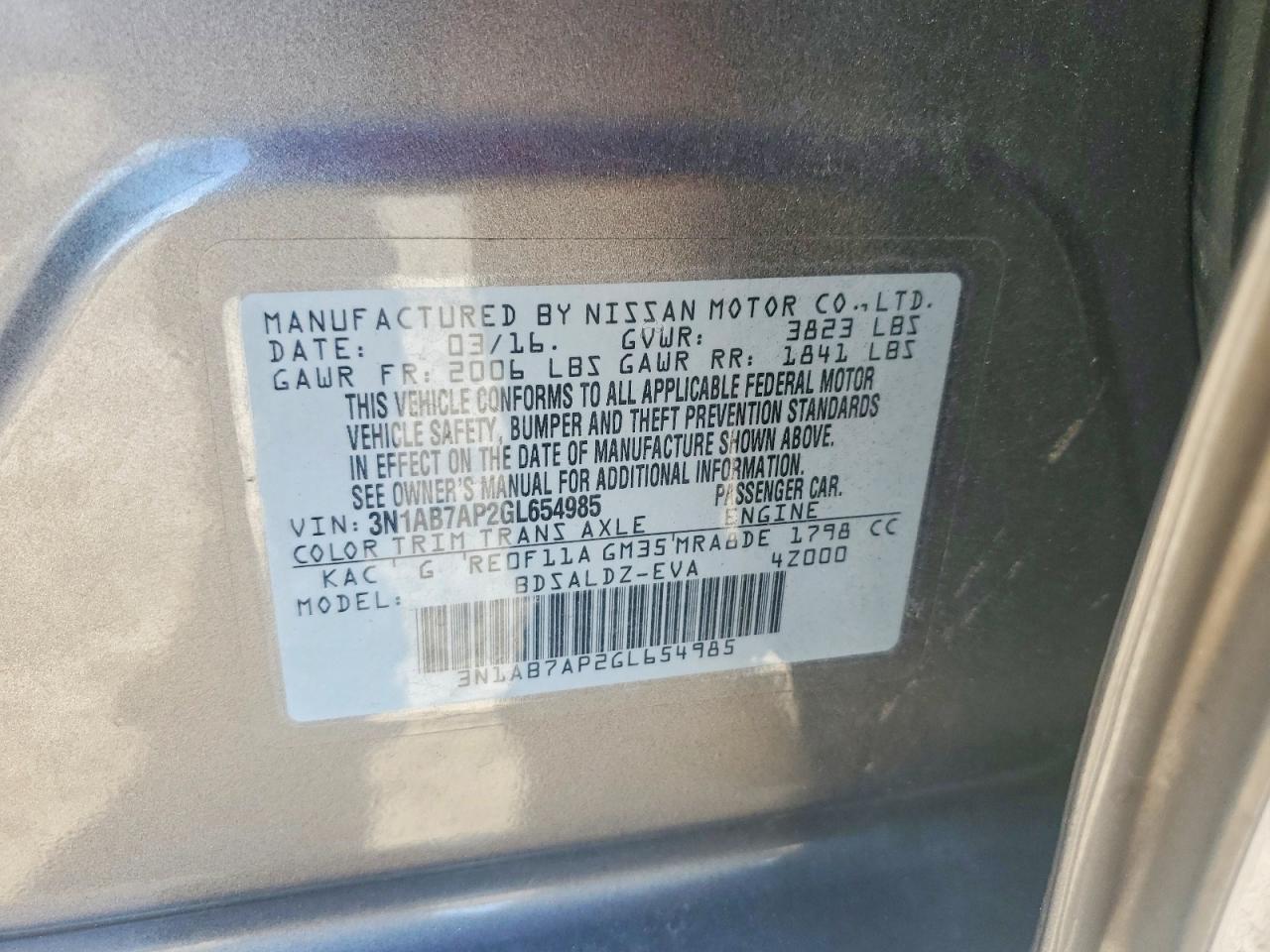 Toyota Sentra Sv Sv