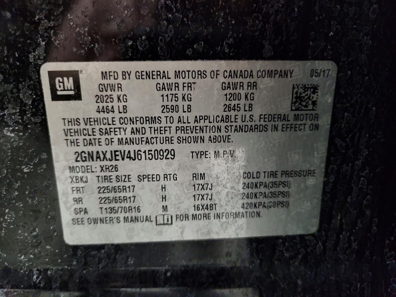 Chevrolet Equinox Lt