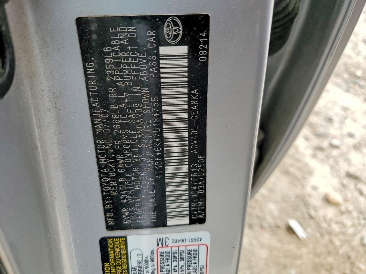Toyota Camry Le