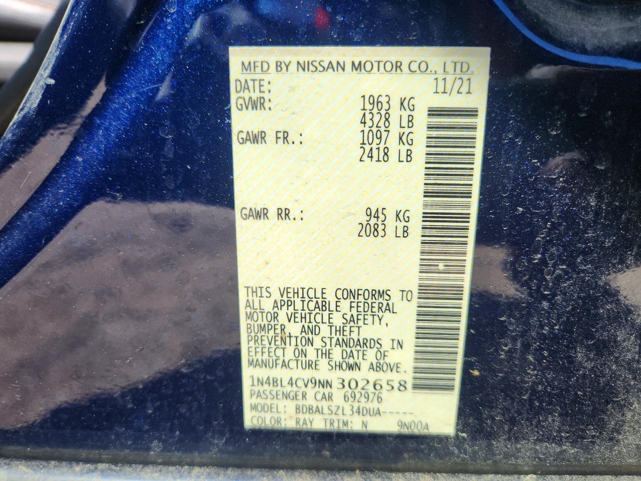 Nissan Altima Sr