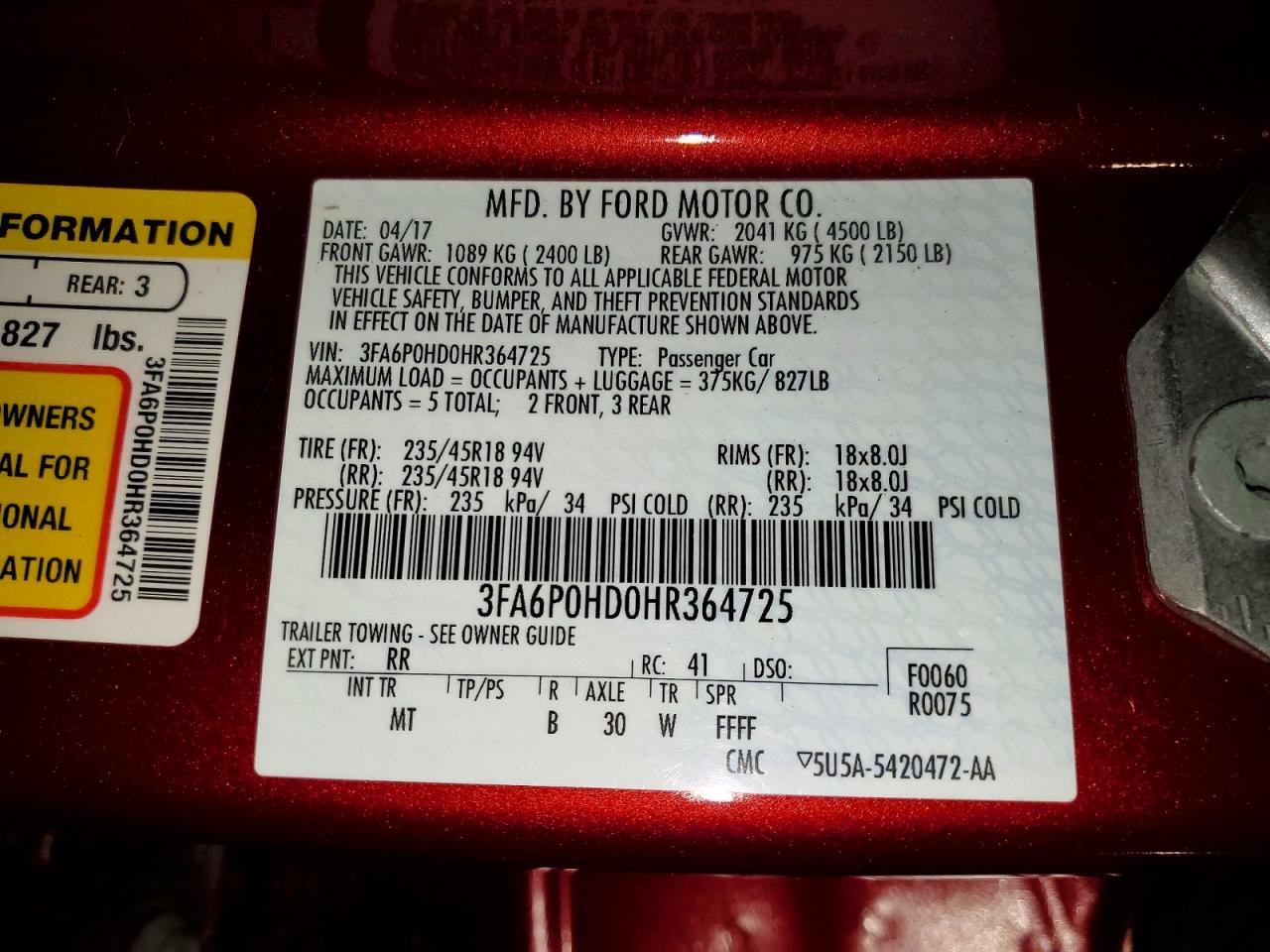 Ford Fusion Se