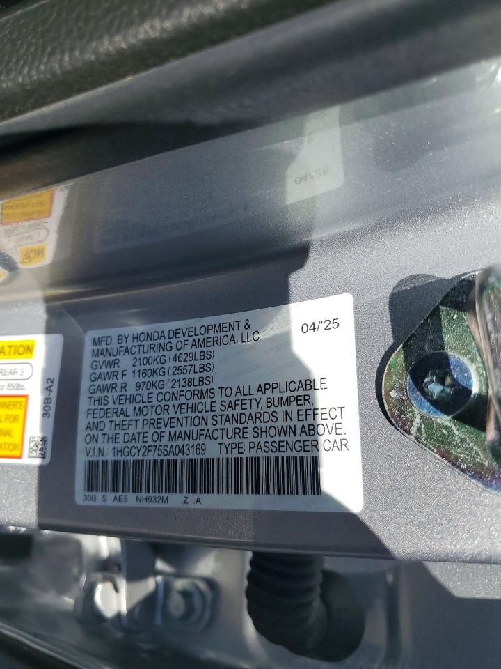 Honda Accord Hybrid Sport-l