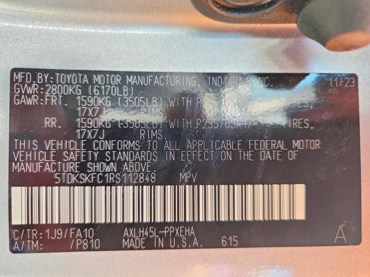 Toyota Sienna Le