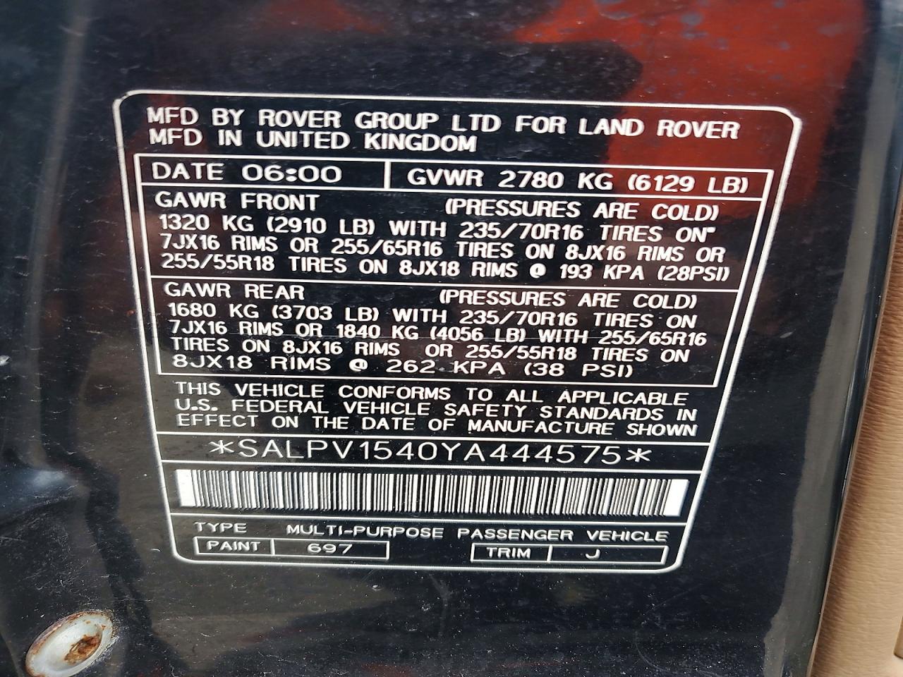 Land Rover Range Rover 4.0 Se Long Wheelbase