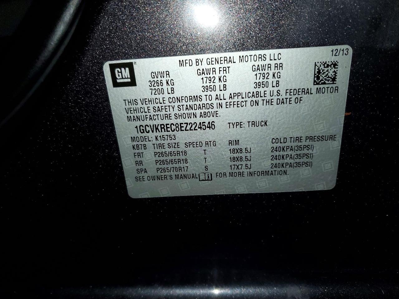 Chevrolet Silverado K1500 Lt