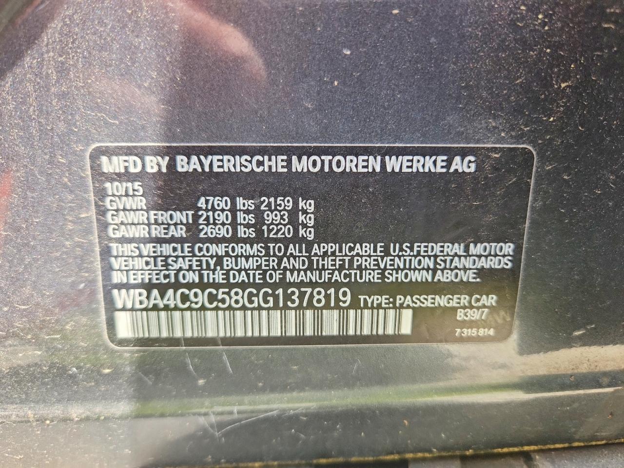 BMW 4 Series Xi Gran Coupe Sulev