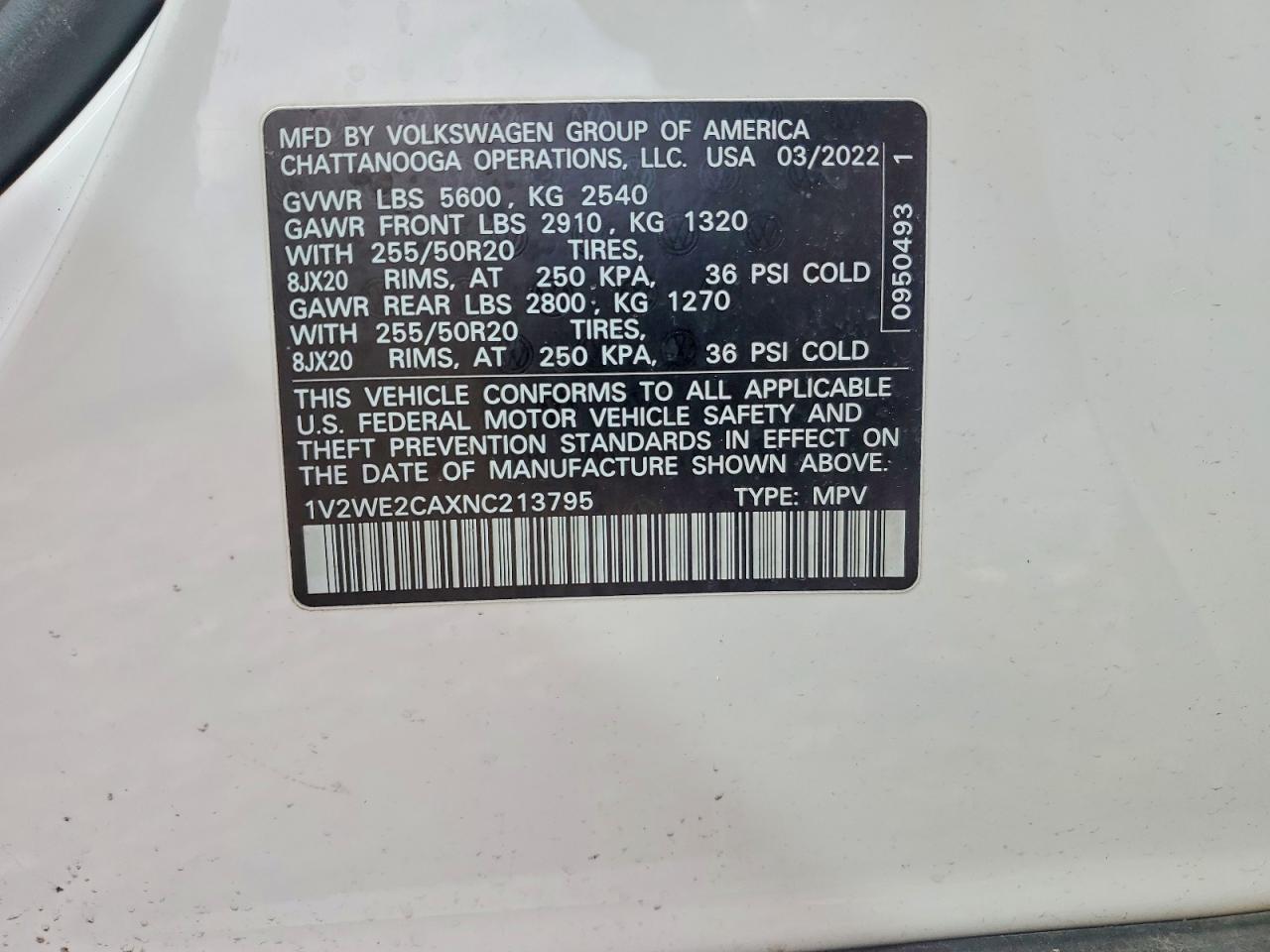 Volkswagen Atlas Se