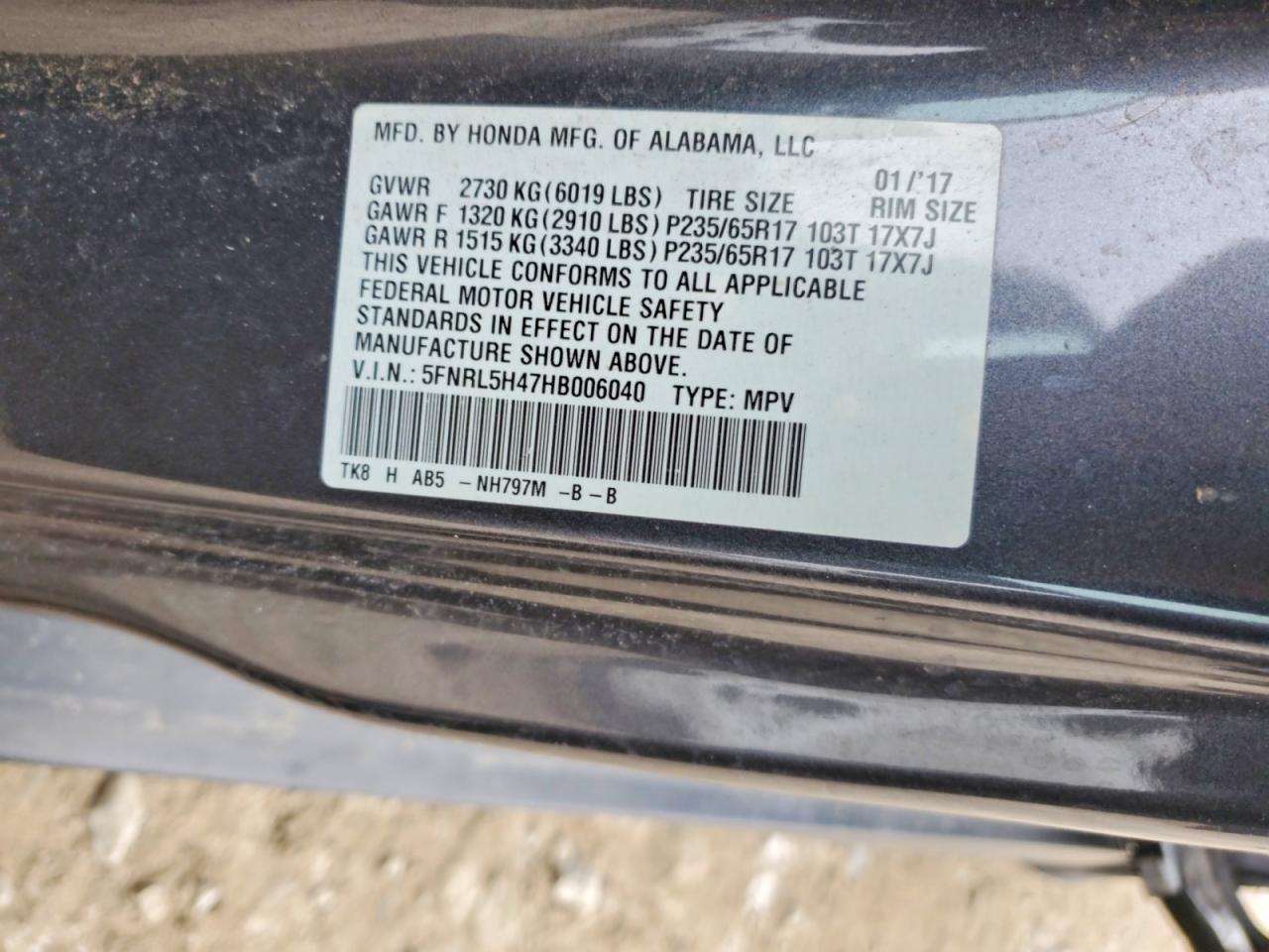 Honda Odyssey Ex