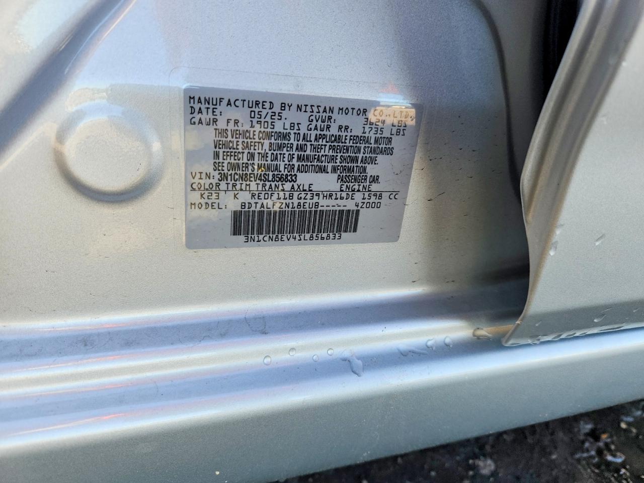 Nissan Versa Sv