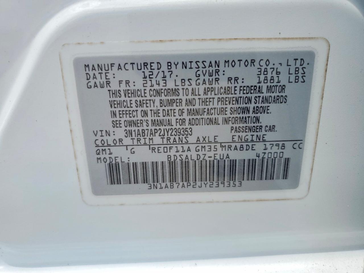 Nissan Sentra Sv