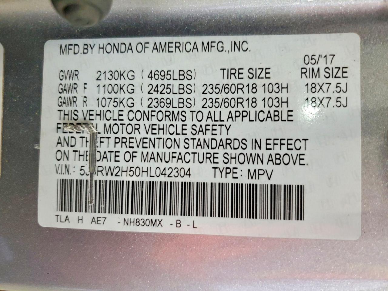 Honda Crv Ex