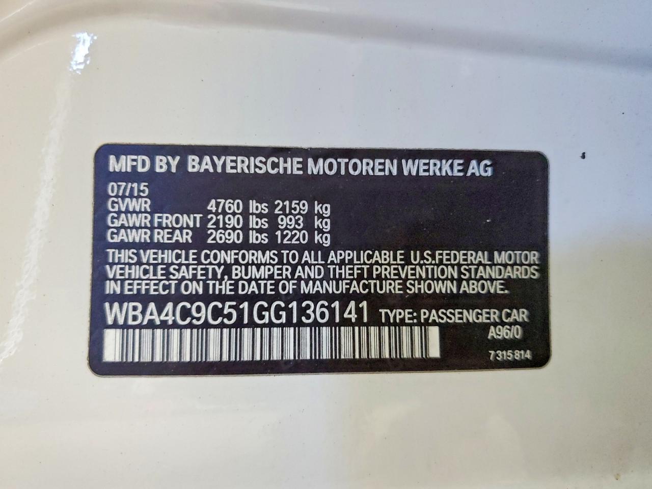 BMW 4 Series Xi Gran Coupe Sulev