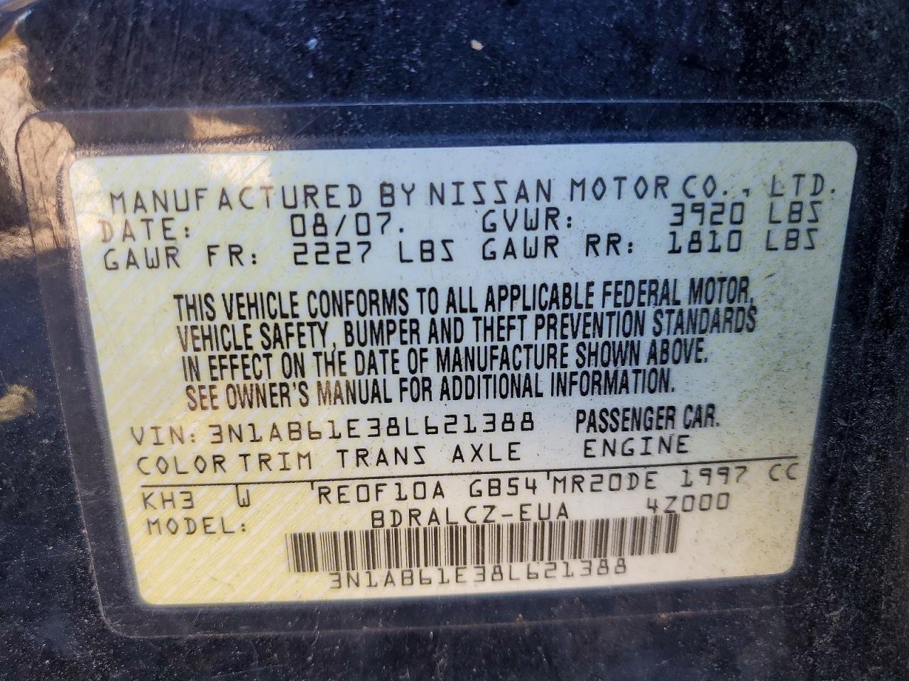 Nissan Sentra 2.0