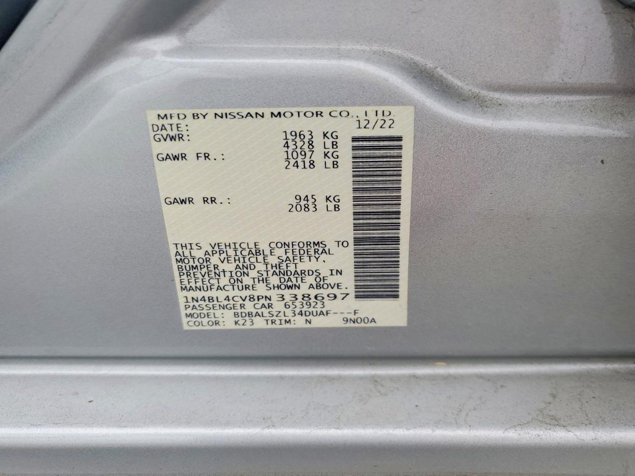 Nissan Altima Sr