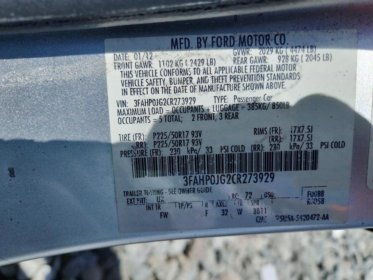 Ford Fusion Sel